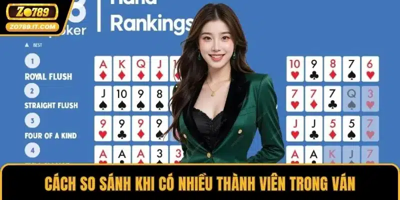 Cách so sánh khi có nhiều thành viên trong ván