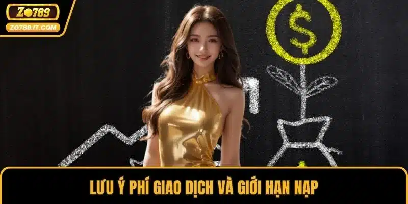 Lưu ý phí giao dịch và giới hạn nạp